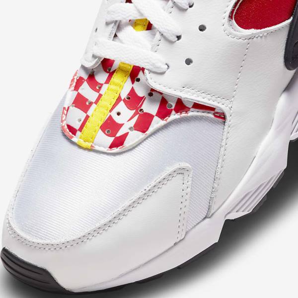 Men's Nike Air Huarache Premium Liverpool F.C. Sneakers White / Yellow / Red | NK586HRD