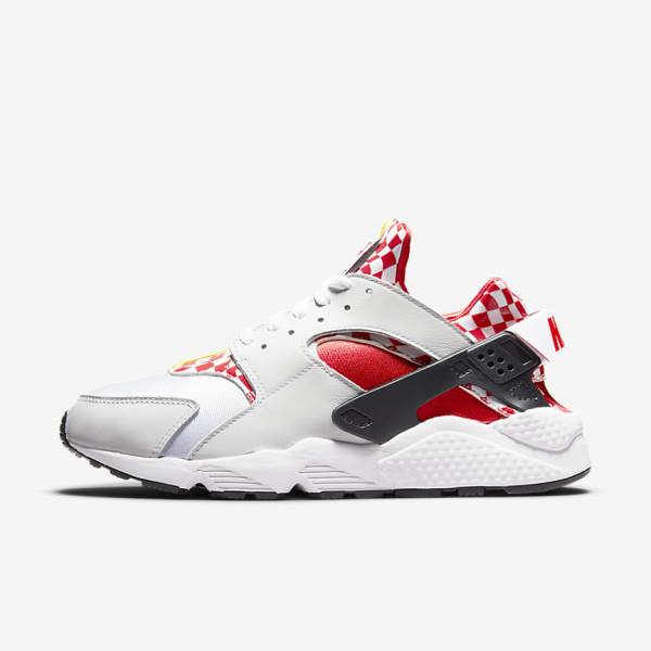 Men\'s Nike Air Huarache Premium Liverpool F.C. Sneakers White / Yellow / Red | NK586HRD