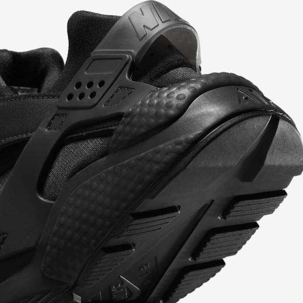 Men's Nike Air Huarache Sneakers Black / Dark Grey | NK617DNU