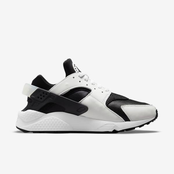 Men's Nike Air Huarache Sneakers Black / White | NK872VGN