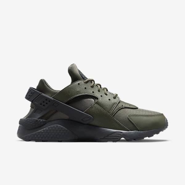 Men's Nike Air Huarache Sneakers Khaki / Black / Gold / Khaki | NK835USY