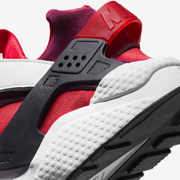 Men's Nike Air Huarache Sneakers White / Red / Black / Red | NK146SRT