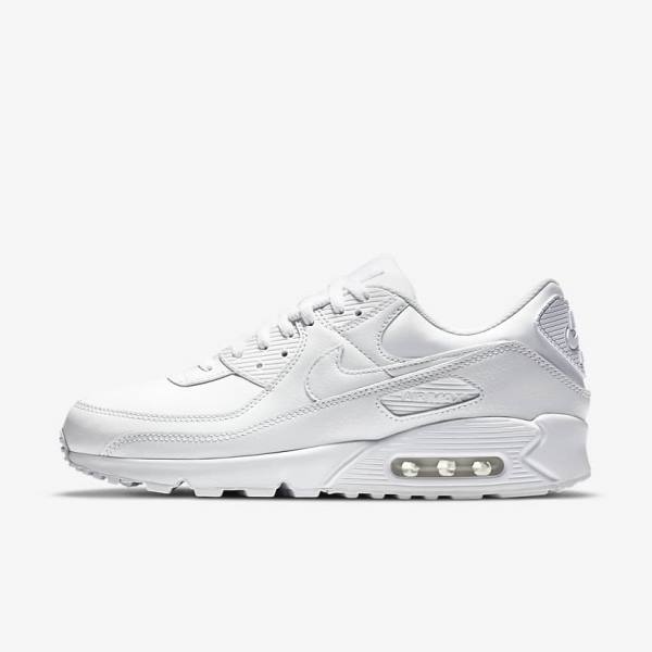 Men\'s Nike Air Max 90 LTR Sneakers White | NK891RJK