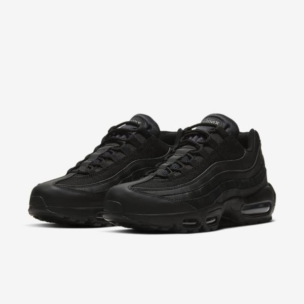 Men's Nike Air Max 95 Essential Sneakers Black / Dark Grey | NK248BUO