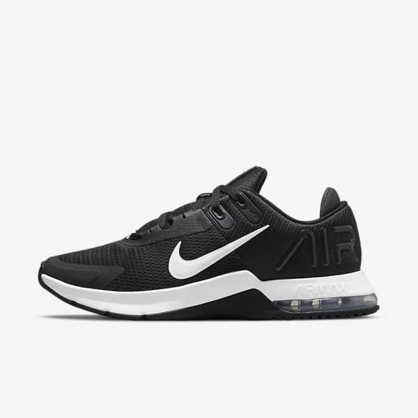 Men\'s Nike Air Max Alpha Trainer 4 Training Shoes Black / Dark Grey / White | NK736RXQ