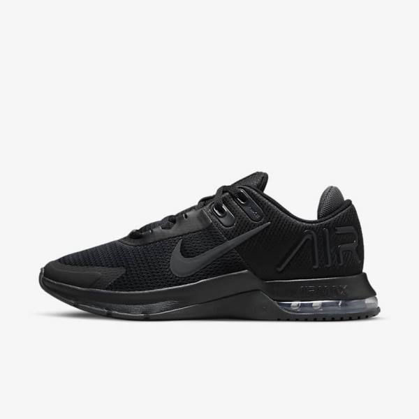 Men\'s Nike Air Max Alpha Trainer 4 Training Shoes Black / Dark Grey | NK807HAX