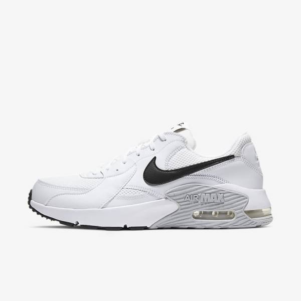 Men\'s Nike Air Max Excee Sneakers White / Platinum / Black | NK514QBF