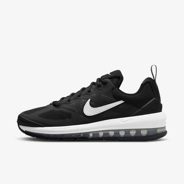 Men\'s Nike Air Max Genome Sneakers Black / Dark Grey / White | NK628SIJ