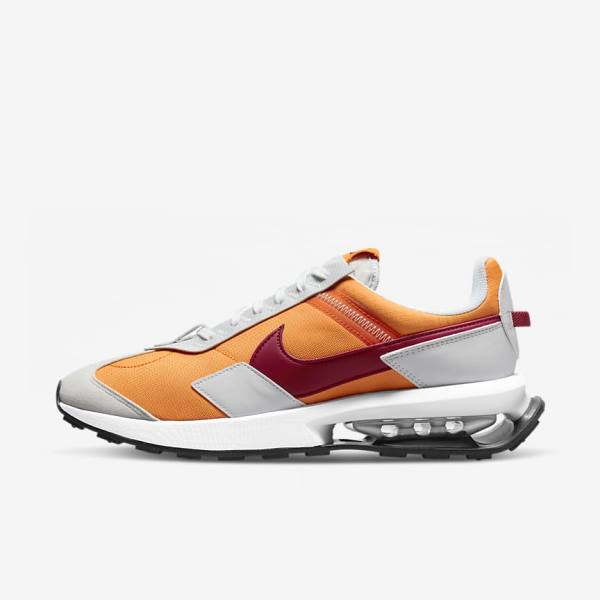 Men\'s Nike Air Max Pre-Day Sneakers White / Burgundy | NK260JAQ