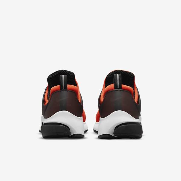 Men's Nike Air Presto Sneakers Orange / White / Black | NK832RSN