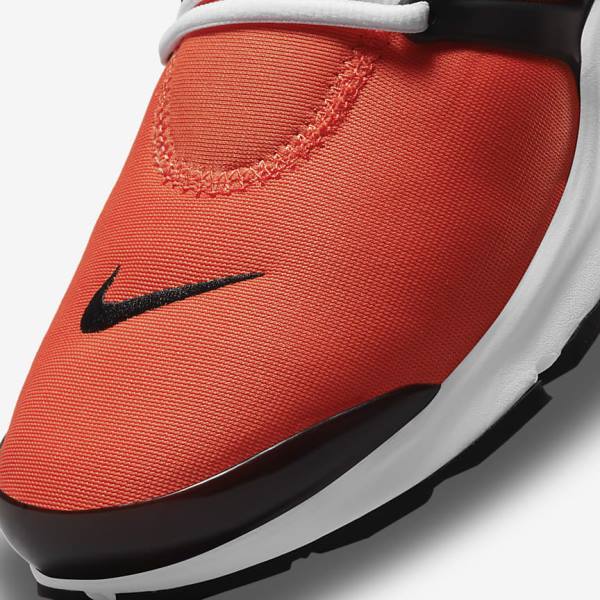 Men's Nike Air Presto Sneakers Orange / White / Black | NK832RSN