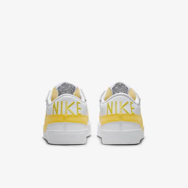 Men's Nike Blazer Low Jumbo Sneakers White / Black / Orange | NK153GOJ