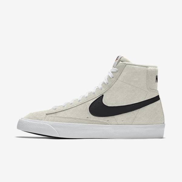 Men\'s Nike Blazer Mid By You Custom Sneakers Multicolor | NK291QYN