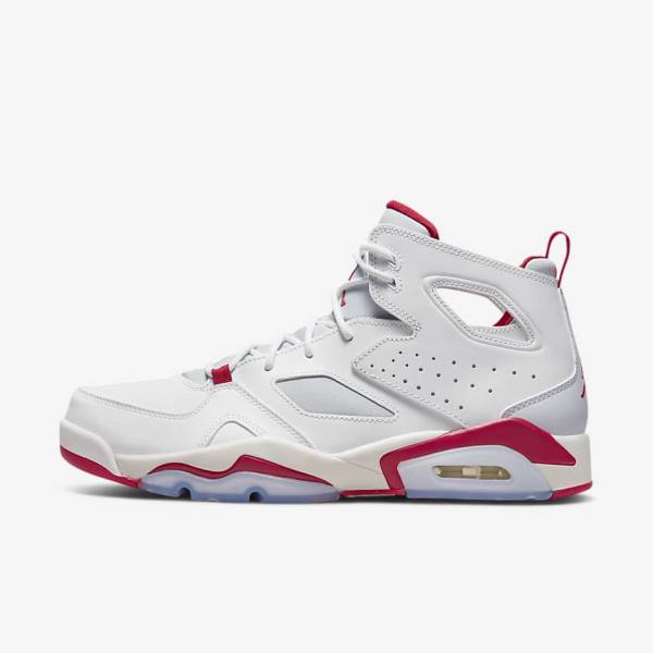 Men\'s Nike Jordan Flight Club 91 Sneakers White / Platinum | NK561ISP