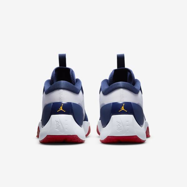 Men's Nike Jordan Zoom Separate Basketball Shoes Navy / White / Red / Gold | NK762CQN