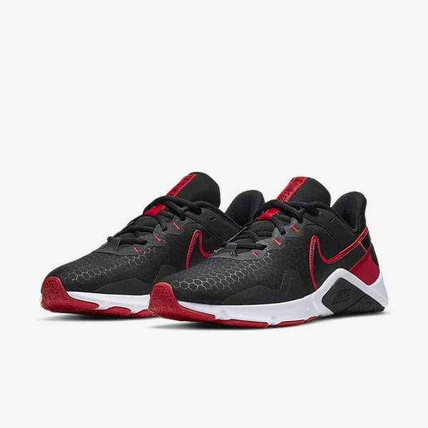 Men's Nike Legend Essential 2 Training Shoes Black / Red / White | NK674YEP