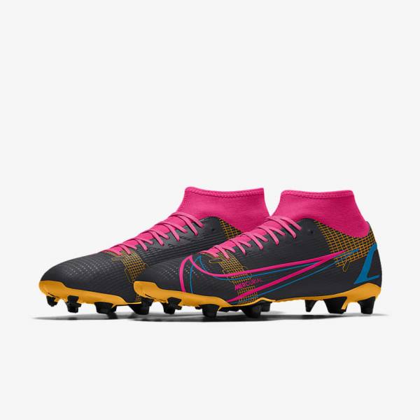 Men's Nike Mercurial Superfly 8 Academy By You Custom Football Shoes Multicolor | NK160KDL