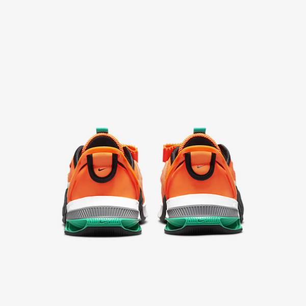 Men's Nike Metcon 7 FlyEase Training Shoes Orange / Dark Grey / Turquoise / White | NK582LMY