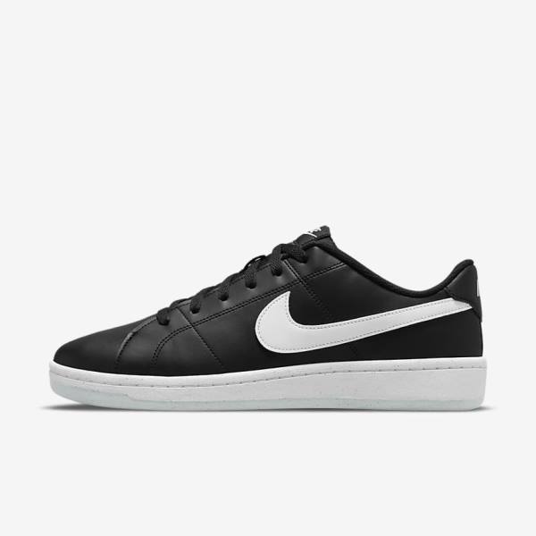 Men\'s Nike NikeCourt Royale 2 Next Nature Sneakers Black / White | NK293SXH