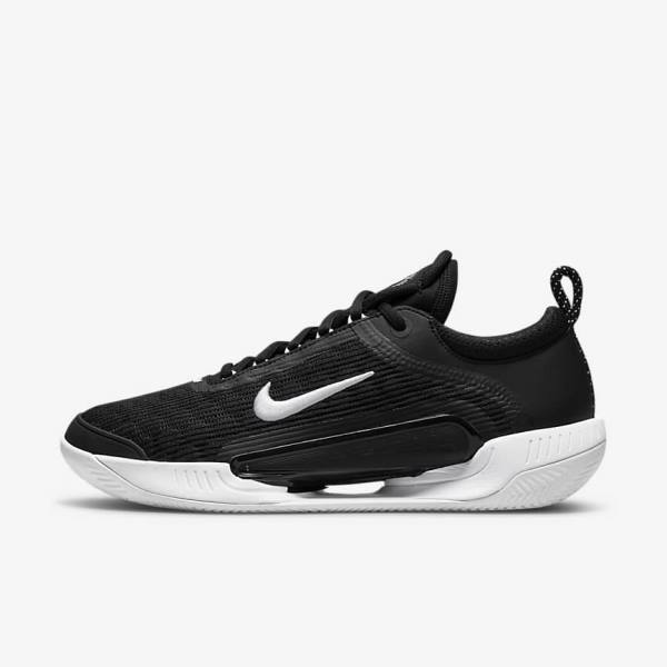 Men\'s Nike NikeCourt Zoom NXT Clay Court Tennis Shoes Black / White | NK741FSC