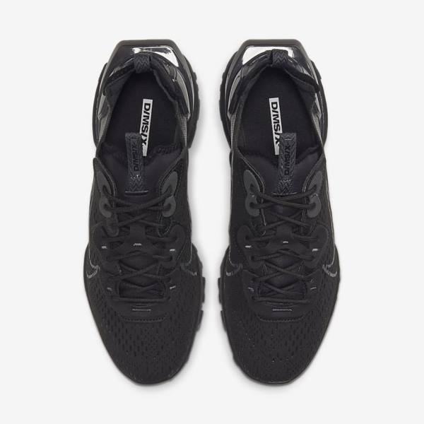 Men's Nike React Vision Sneakers Black / Dark Grey | NK098WQL