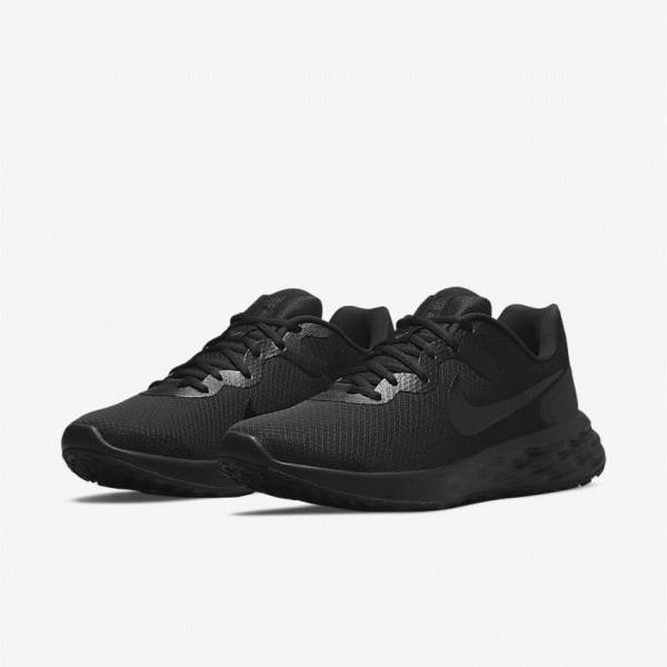 Men's Nike Revolution 6 Next Nature Road Running Shoes Black / Dark Grey | NK845ZVU