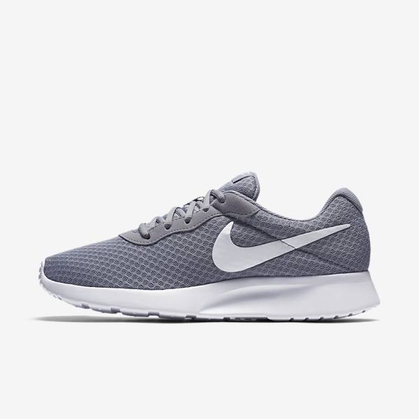 Men\'s Nike Tanjun Sneakers Grey / White | NK591WFX