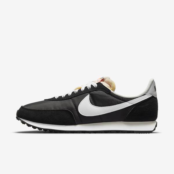 Men\'s Nike Waffle Trainer 2 Sneakers Black / Orange / White | NK954JTS