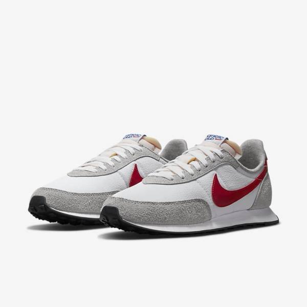 Men's Nike Waffle Trainer 2 Sneakers White / Light Grey / Royal / Red | NK540IQR