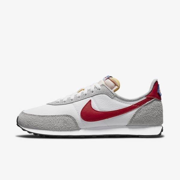 Men\'s Nike Waffle Trainer 2 Sneakers White / Light Grey / Royal / Red | NK540IQR