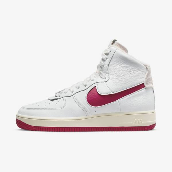 Women\'s Nike Air Force 1 Sculpt Sneakers White / Red | NK509QLE