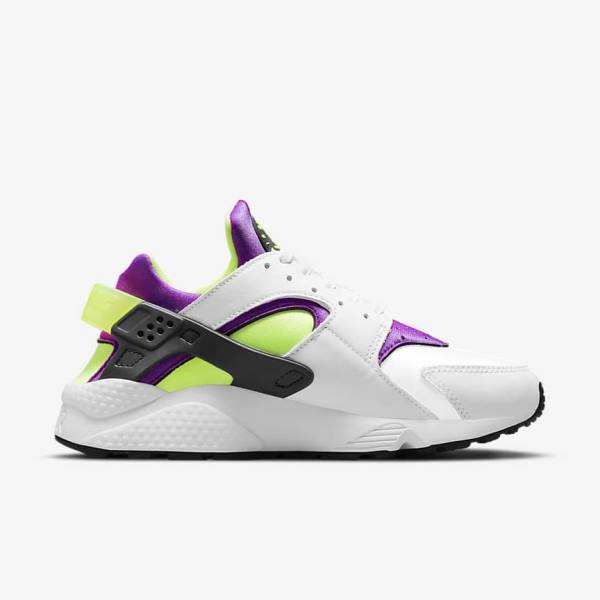 Women's Nike Air Huarache Sneakers White / Black / Yellow | NK542JQR