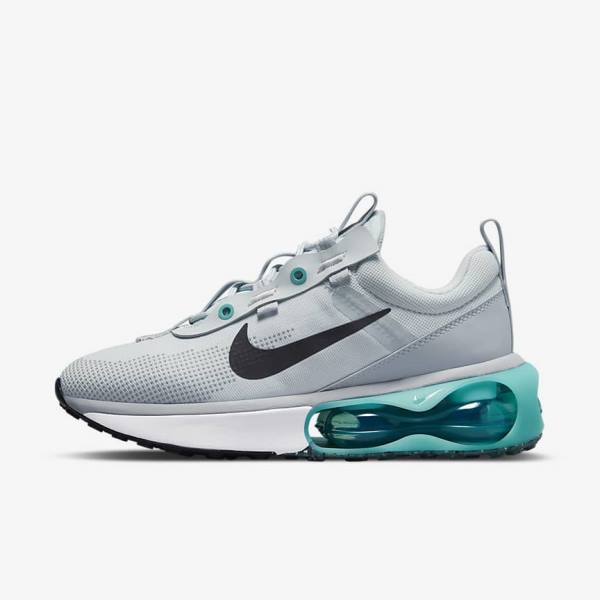 Women\'s Nike Air Max 2021 Sneakers Platinum / Turquoise / Grey / Black | NK864XSZ