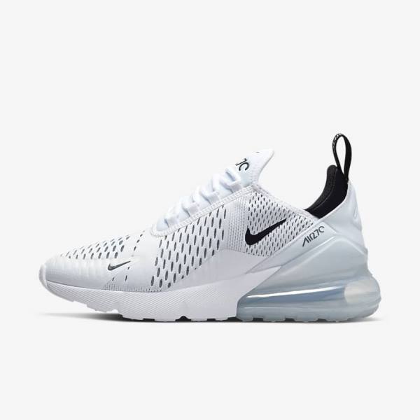 Women\'s Nike Air Max 270 Sneakers White / Black | NK960IKG