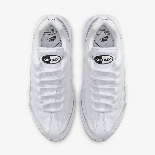 Women's Nike Air Max 95 Essential Sneakers White / Black | NK965DLJ