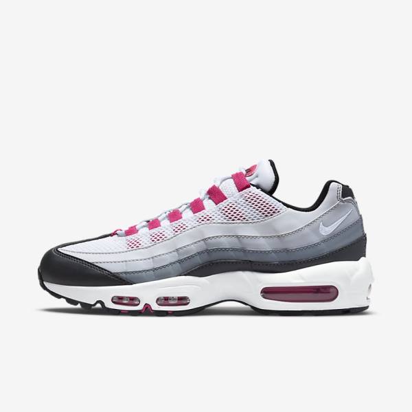 Women\'s Nike Air Max 95 Sneakers Dark Grey / Grey / White | NK942TDU