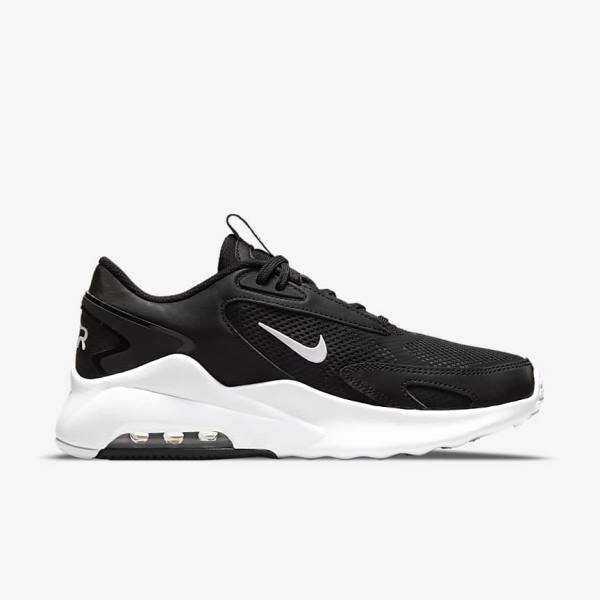 Women's Nike Air Max Bolt Sneakers Black / White | NK037PDU