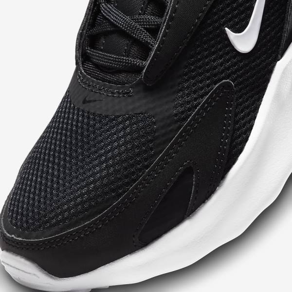 Women's Nike Air Max Bolt Sneakers Black / White | NK037PDU