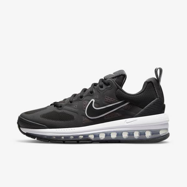 Women\'s Nike Air Max Genome Sneakers Black / Dark Grey / White / Black | NK075UMD