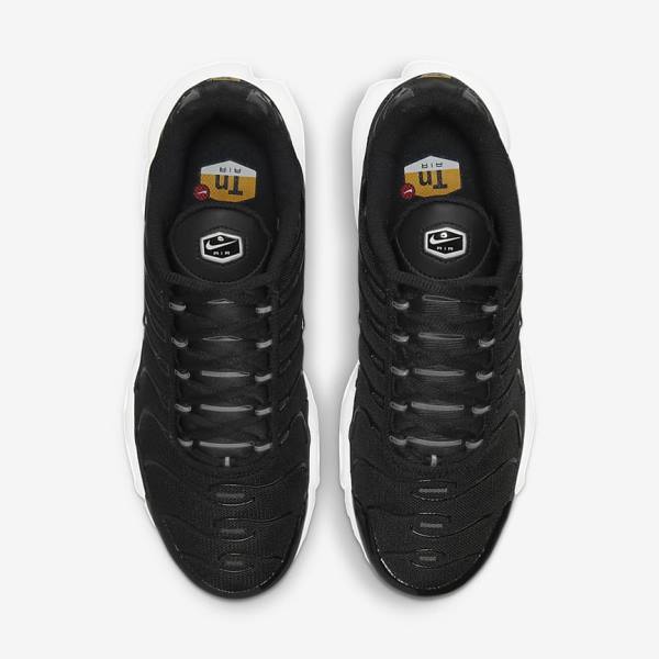 Women's Nike Air Max Plus Sneakers Black / White | NK725UYD