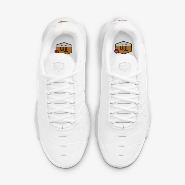 Women's Nike Air Max Plus Sneakers White / Platinum / White | NK937GNA