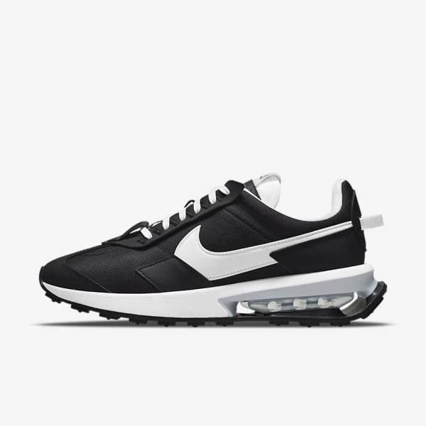 Women\'s Nike Air Max Pre-Day Sneakers Black / Metal Silver / White | NK318AVC