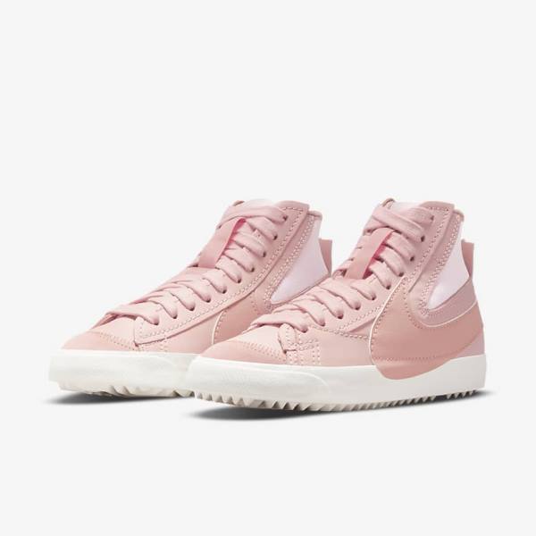 Women's Nike Blazer Mid 77 Jumbo Sneakers Pink / Rose | NK021VND