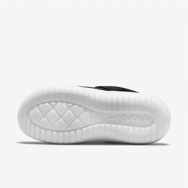 Women's Nike Burrow Slipper Sneakers Black / White | NK713AYN