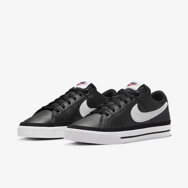 Women's Nike Court Legacy Next Nature Sneakers Black / Orange / White | NK235DZU