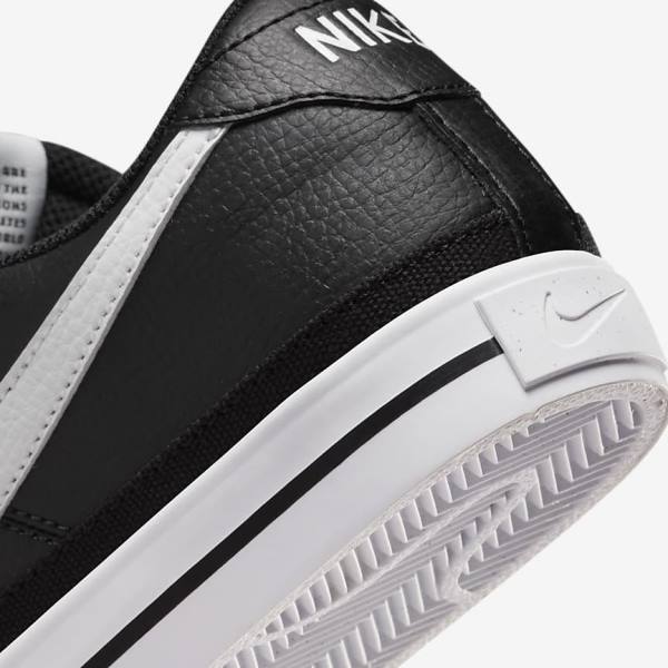 Women's Nike Court Legacy Next Nature Sneakers Black / Orange / White | NK235DZU