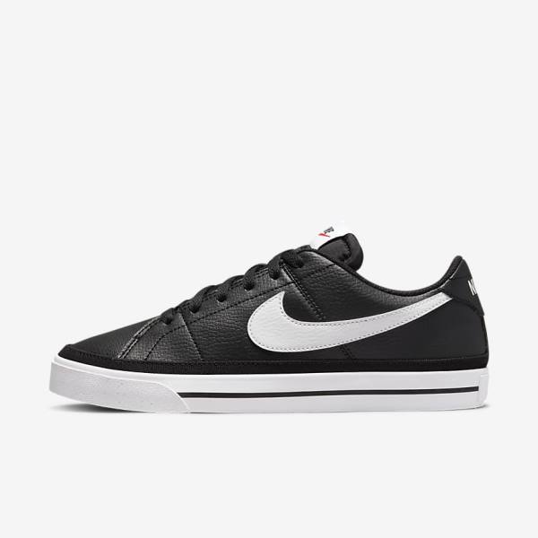 Women\'s Nike Court Legacy Next Nature Sneakers Black / Orange / White | NK235DZU