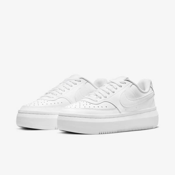 Women's Nike Court Vision Alta Sneakers White | NK146YBT