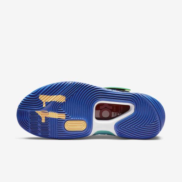 Women's Nike KD14 NRG Basketball Shoes Blue / Royal Blue / Light Green | NK058MOL