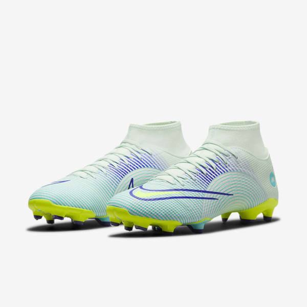 Women's Nike Mercurial Dream Speed Superfly 8 Academy MG Multi-Grounds Football Shoes Green / Purple / Green | NK462PDH